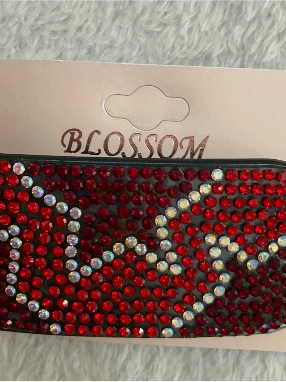 Sparkling Red Crystal Hair Barrette